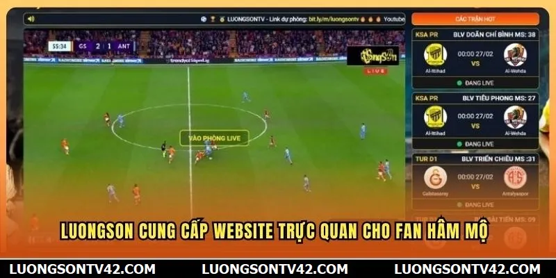 LuongSon TV 13 Luongson cung cấp website trực quan cho fan hâm mộ