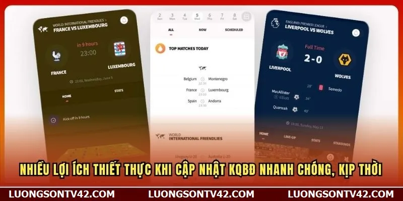 KQBD 10 Nhiều lợi ích thiết thực khi cập nhật KQBĐ nhanh chóng, kịp thời